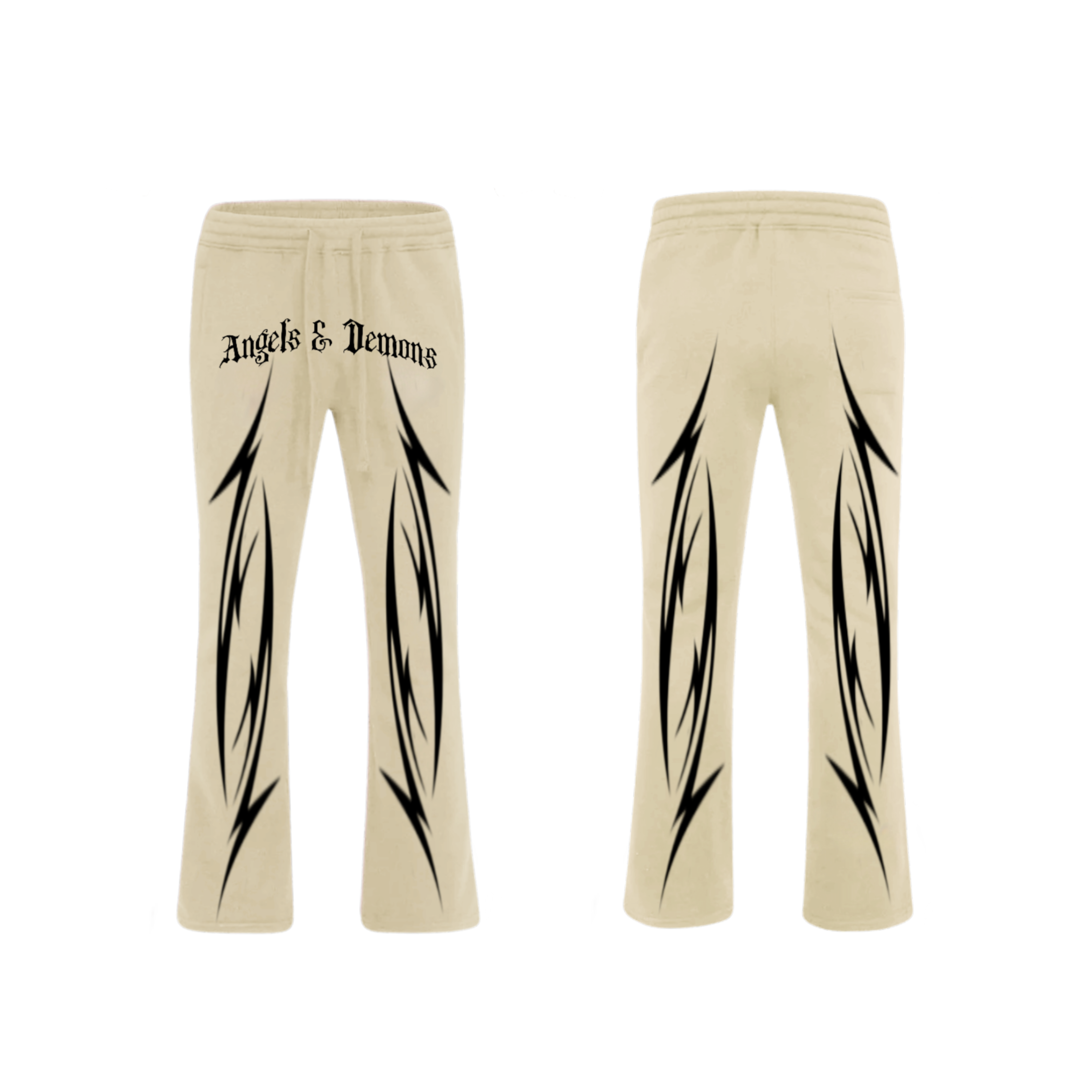 Angels & Demons Limited Edition Flare Pants - Creme