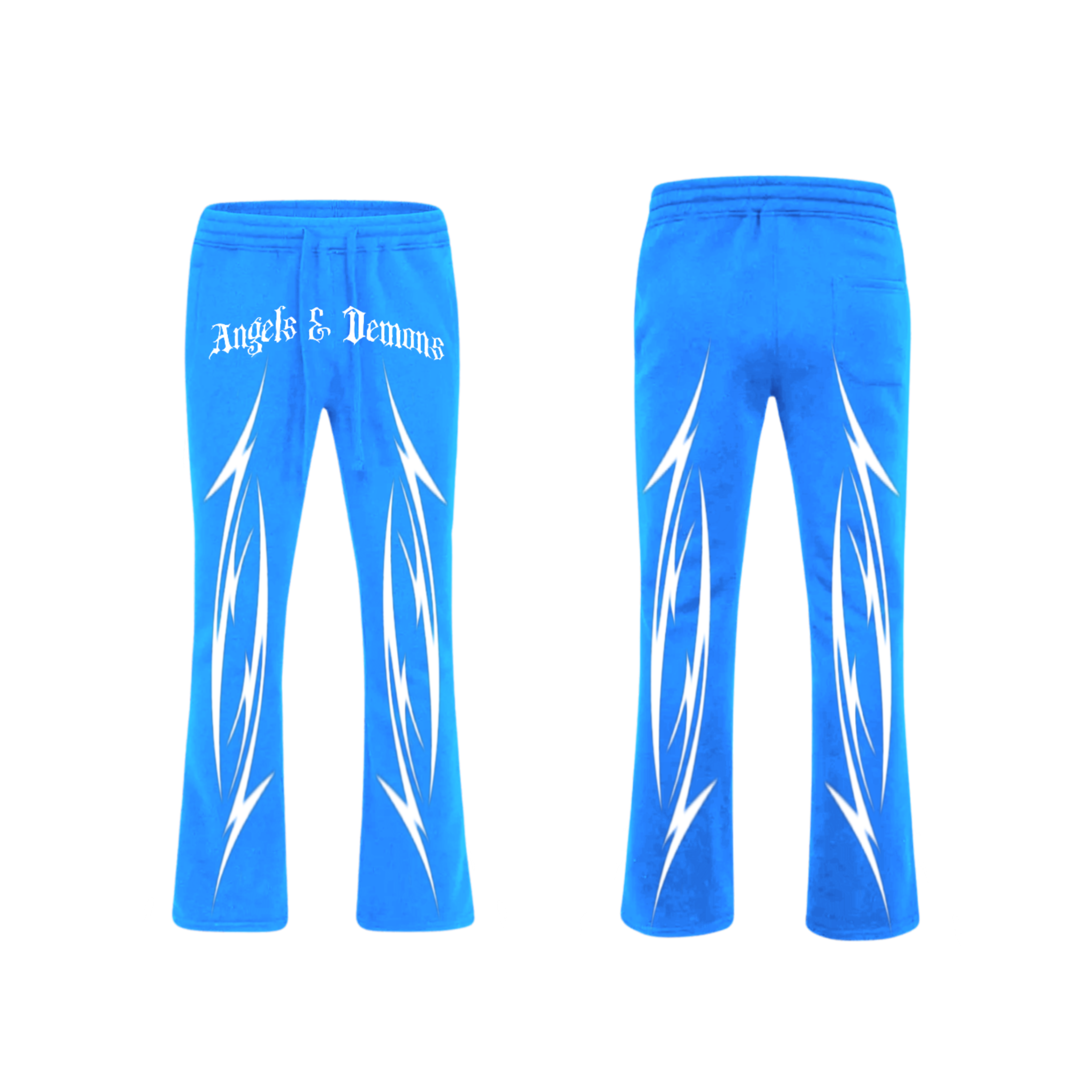 Angels & Demons Limited Edition Flare Pants - Blue