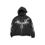 Destroyed Zip Up Jacket