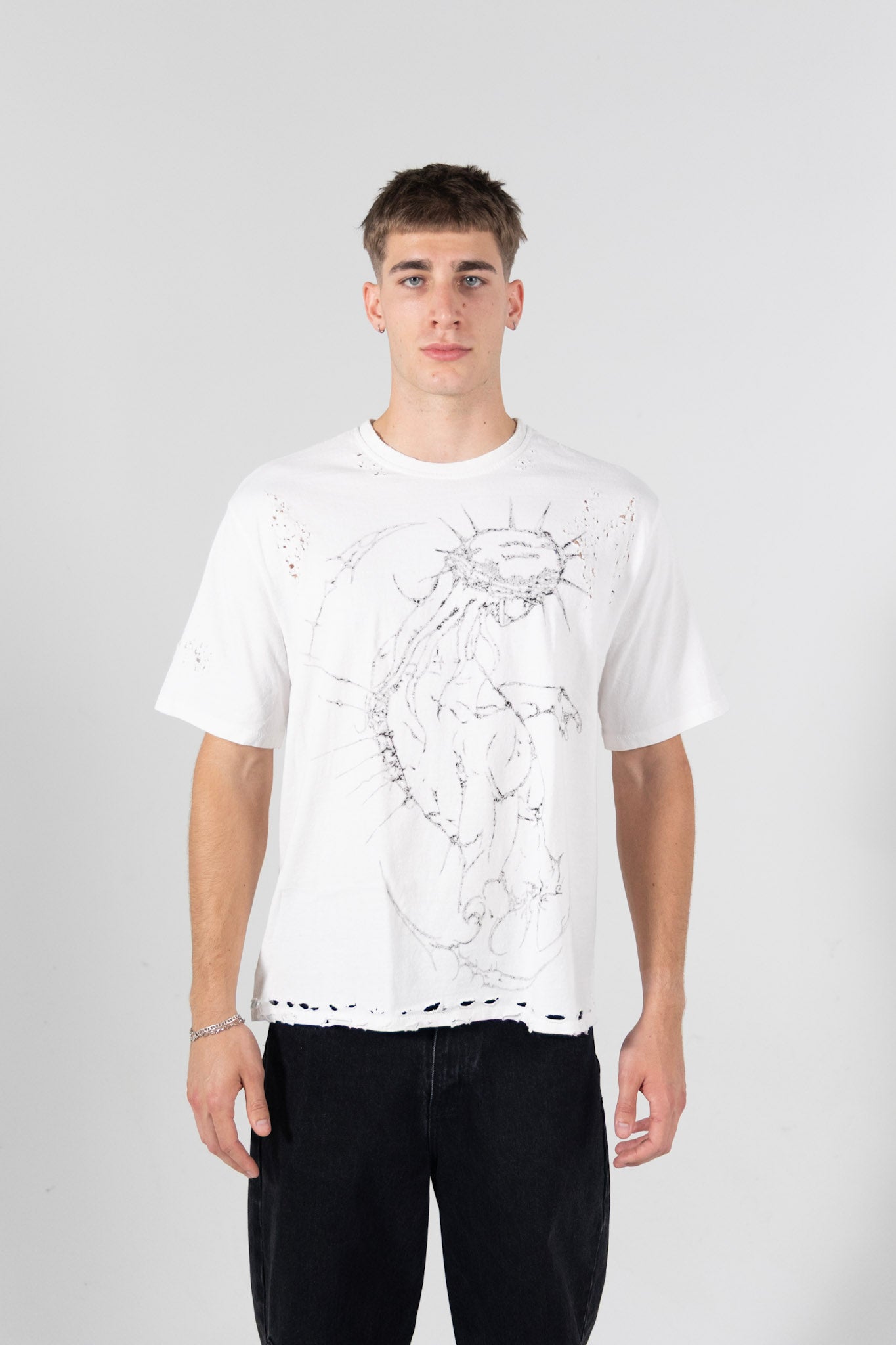 Warrior Distressed Tee