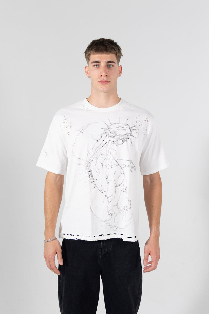 Warrior Distressed Tee